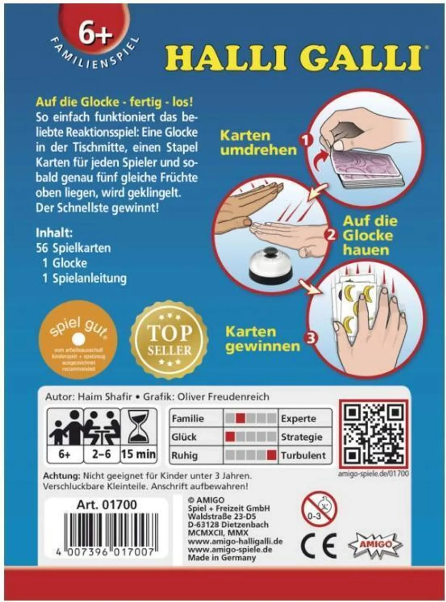 Halli Galli – Rasantes Reaktionsspiel mit Glocke